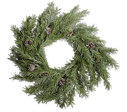 Pine Wreath with Pinecones