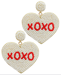 XOXO Ivory Heart Earring