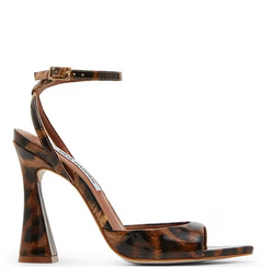 beki leopard mesh sculptural heel dress sandals Steve Madden Beki Women's Sandals Leopard Patent : 6.5 M, Leather