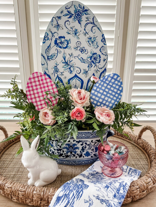 Gingham Eggs - SET of 2
