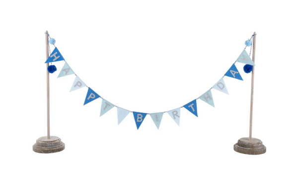 Happy Birthday Blue Banner