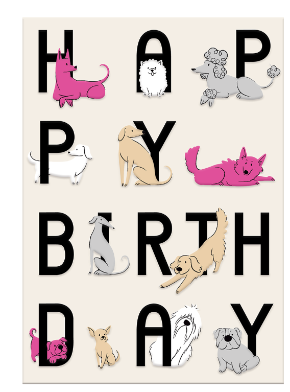 Birthday Dogs Card