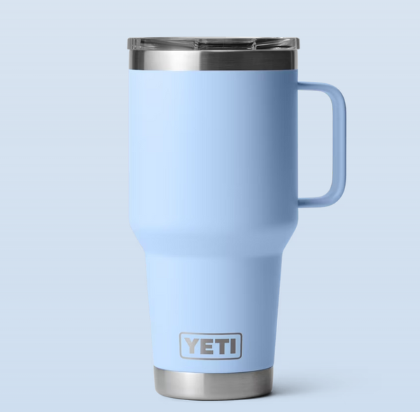 RAMBLER 30 OZ TRAVEL MUG BIG SKY BLUE