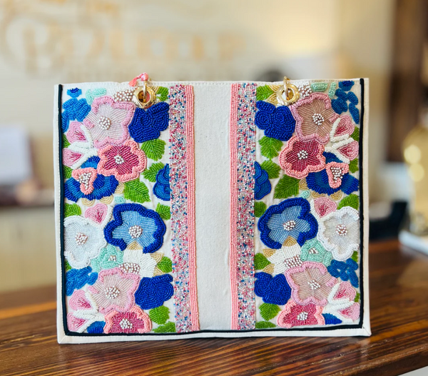 Raised Flowers Tote