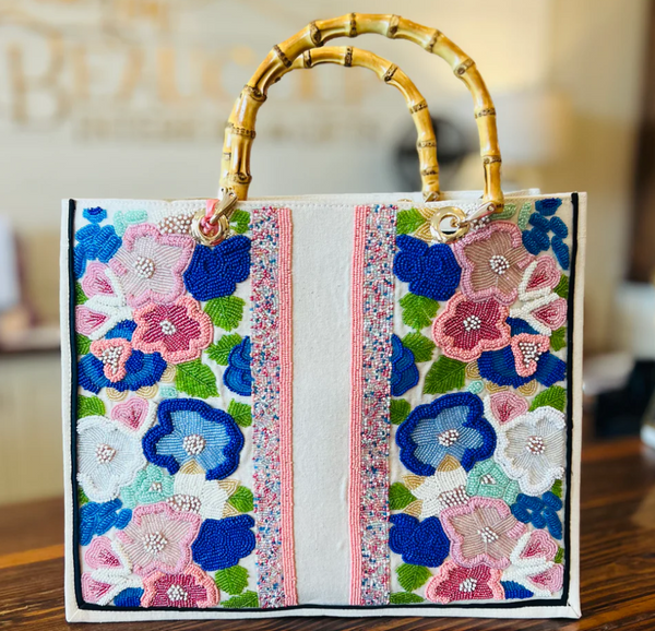 Raised Flowers Tote