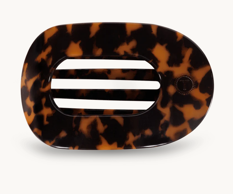 Tortoise Large Flat Round Clip