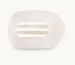 Coconut White Large Flat Round Clip