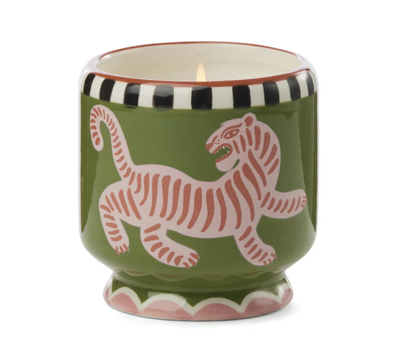 A Dopo Tiger Ceramic Candle - Black Cedar