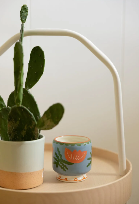 A Dopo Flower Ceramic Candle - Cactus Flower