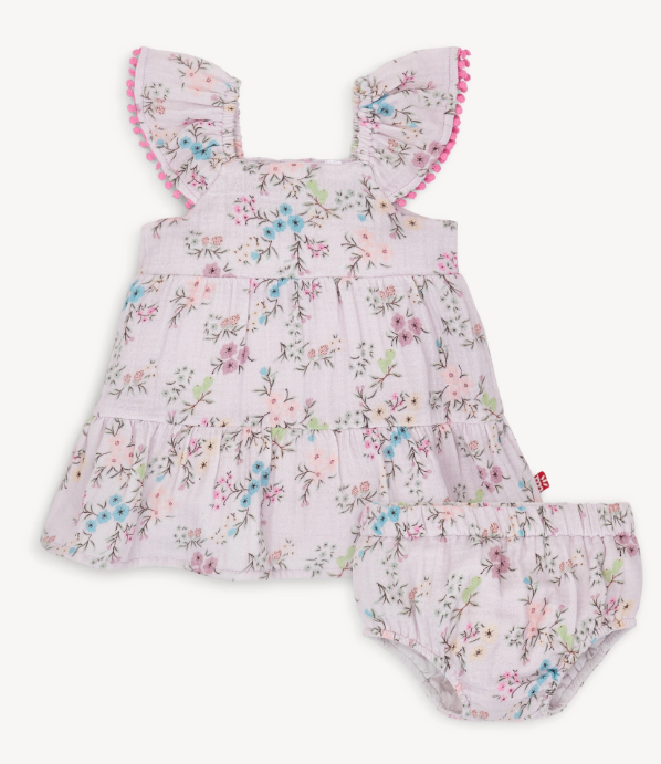 Emily Cotton Dress & Diaper Cover