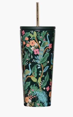 Cold Cup - 24oz Rifle Paper - Peacock Blue