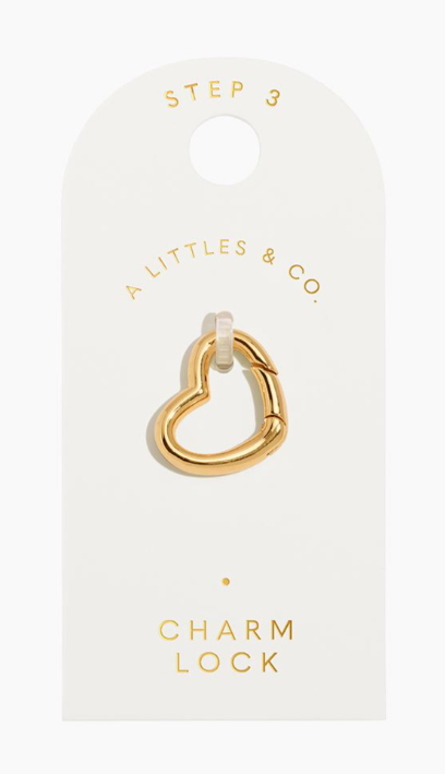 HEART | Gold-Tone Plated | Charm Lock