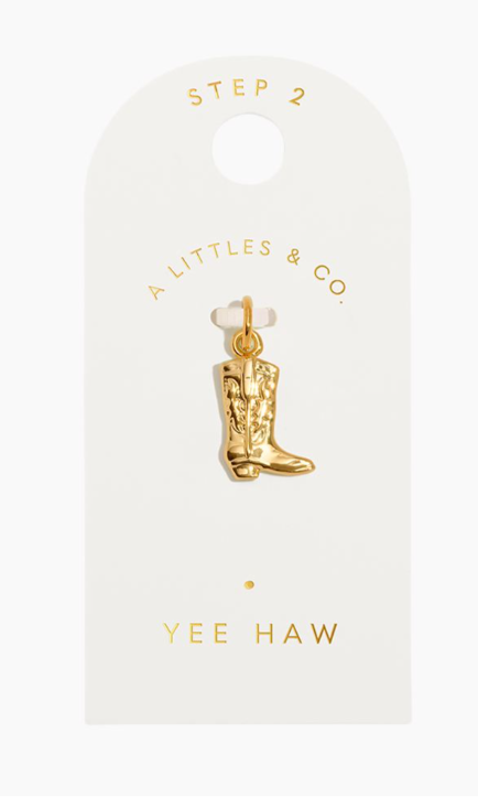 YEE HAW | Gold-Tone Plated | Small Charm