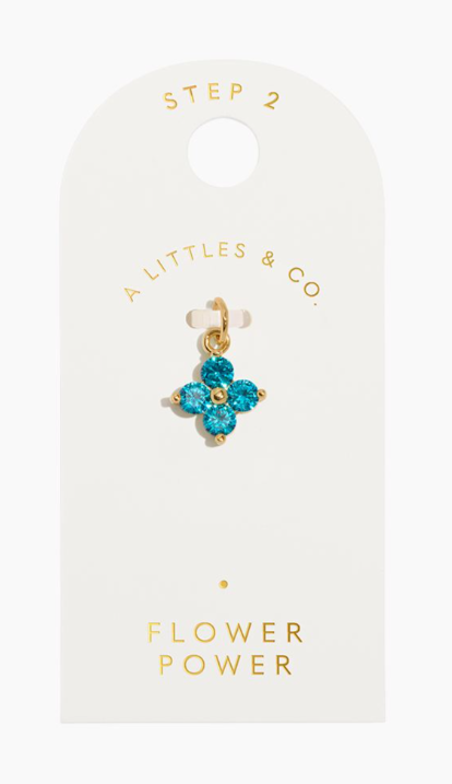 FLOWER POWER | Gold-Tone Plated | Small Charm