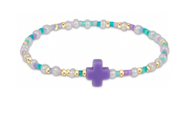 egirl Hope Unwritten Signature Cross Bracelet - How Do You Lilac Me Now?