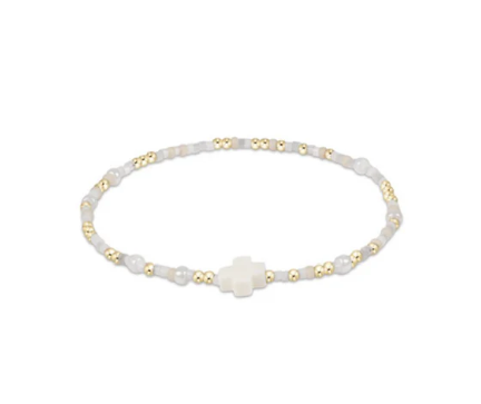egirl Hope Unwritten Signature Cross Bracelet - Call Me On My Shellphone