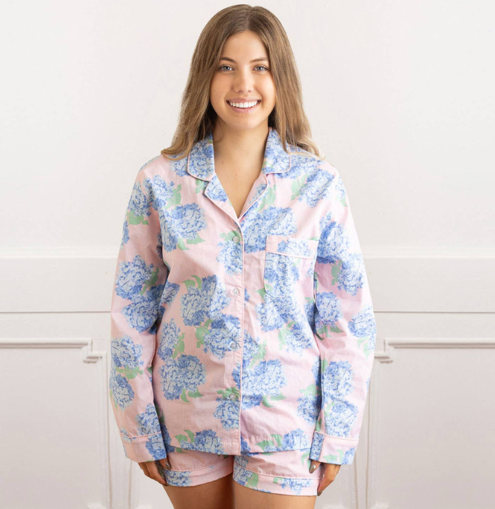 Hydrangea Pink PJ Short Set
