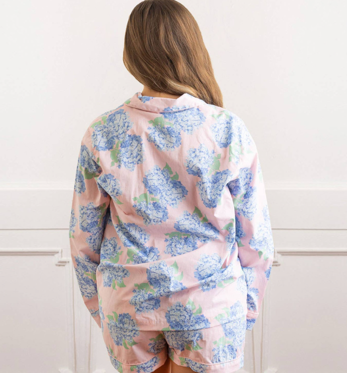 Hydrangea Pink PJ Short Set