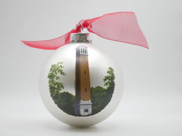 Alabama Landmark Glass Ball Ornament