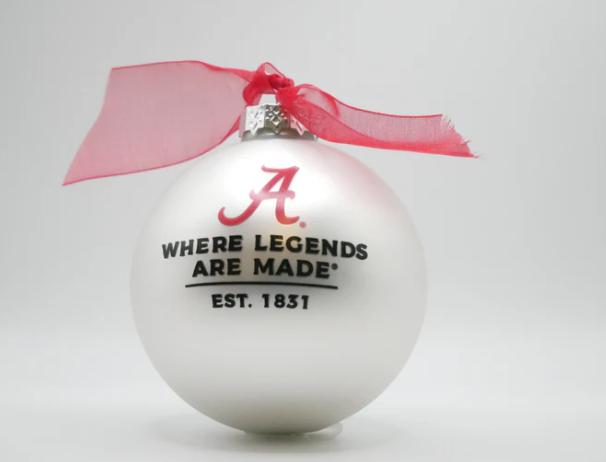 Alabama Landmark Glass Ball Ornament