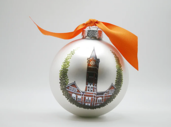 Auburn Landmark Glass Ball Ornament