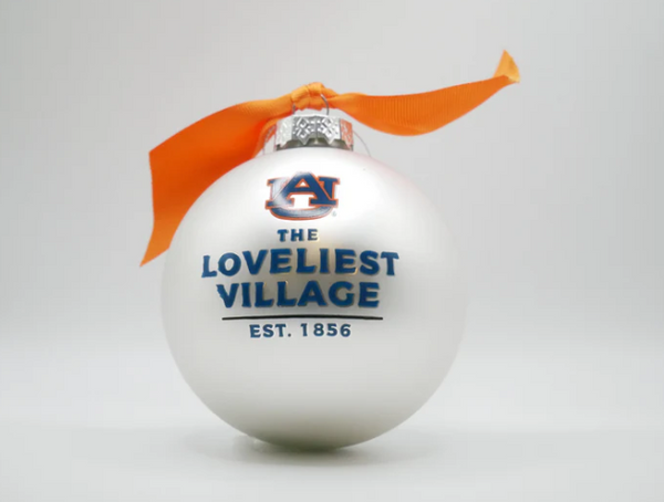 Auburn Landmark Glass Ball Ornament