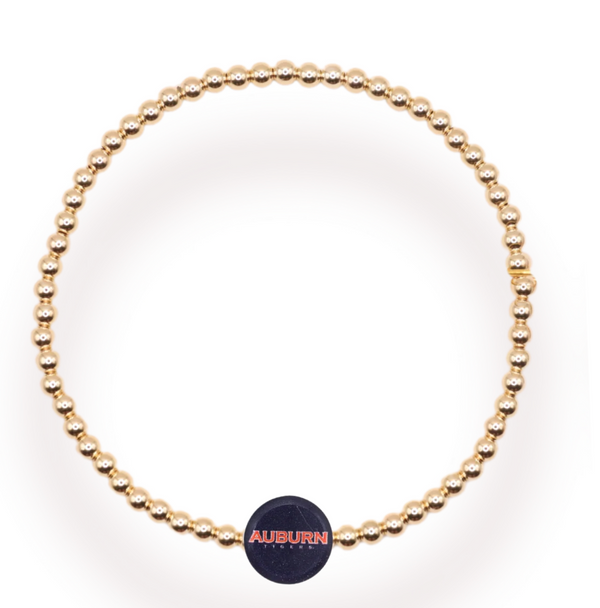 Auburn Logo Bracelet - Gold