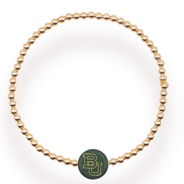 Baylor/ Sic Em Logo Bracelet - Gold