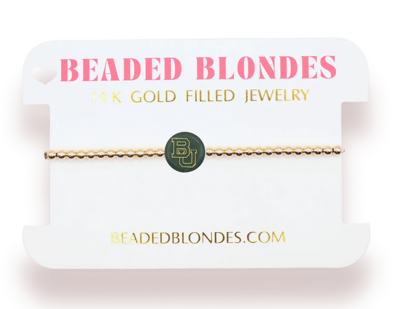 Baylor/ Sic Em Logo Bracelet - Gold