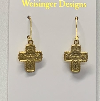 4-Way Cross Earring