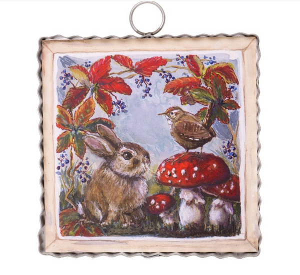 Mini Hamilton Mushrooms and Bunny