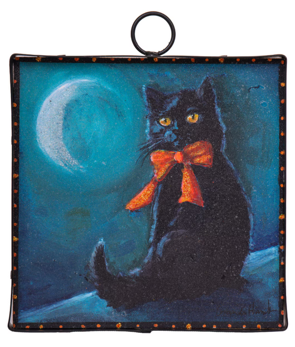 Mini Hamilton Black Cat & Bow