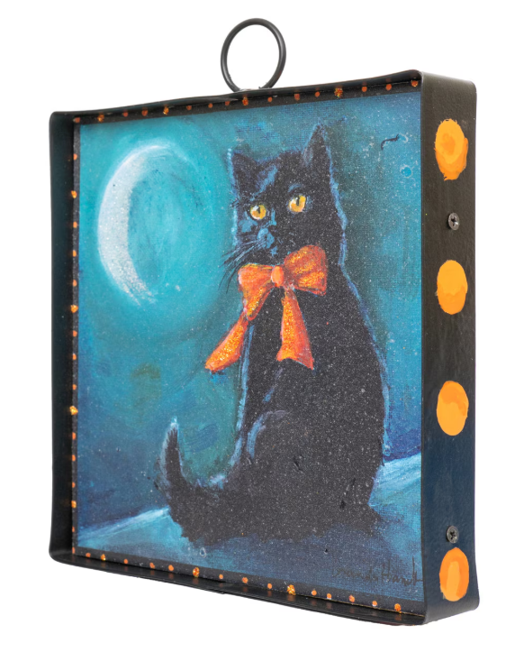 Mini Hamilton Black Cat & Bow