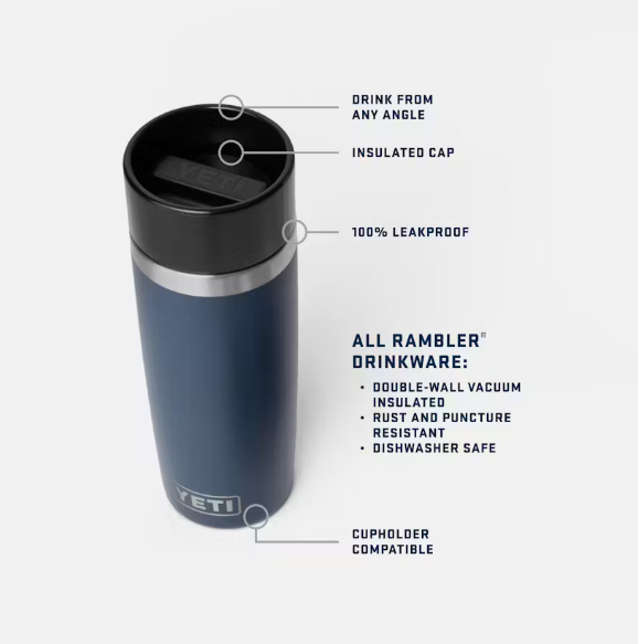 RAMBLER 16 OZ TRAVEL BOTTLE - NAVY