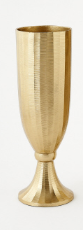 Ribbed Gold Vase - Small