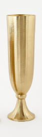 Ribbed Gold Vase - Large