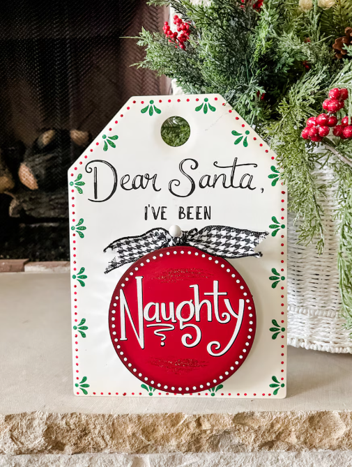 “Dear Santa” Sign & Charm