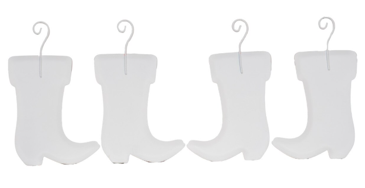 Modern Red, White & Green Ornaments - Small - SET of 3