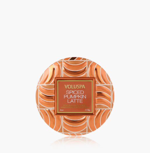 Spiced Pumpkin Latte Capsule Mini Tin Candle