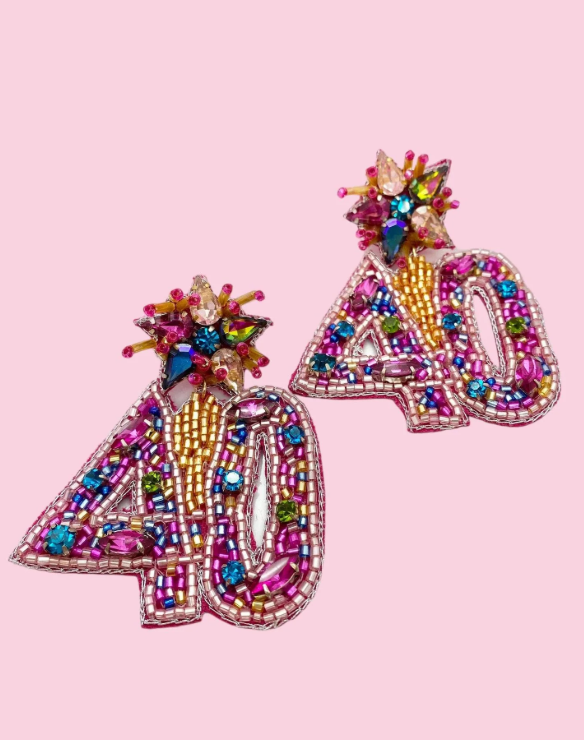 40 Birthday Earring