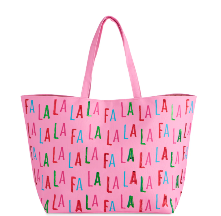 FA LA LA GIFTING TOTE,PINK