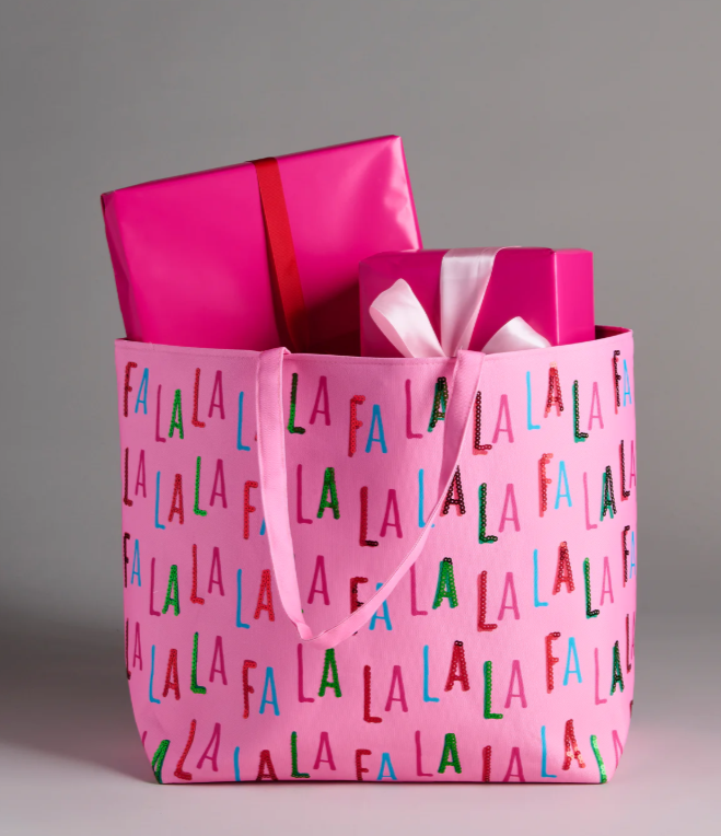 FA LA LA GIFTING TOTE,PINK