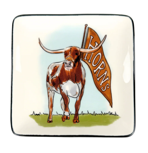 Texas Bevo Trinket Tray