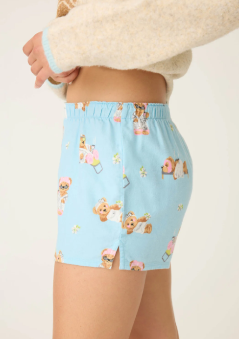 Short Flannels - Ice Blue