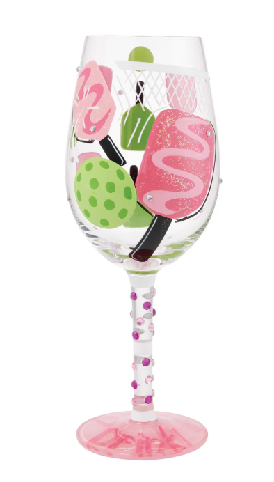 Dink then Drink Wine Glass