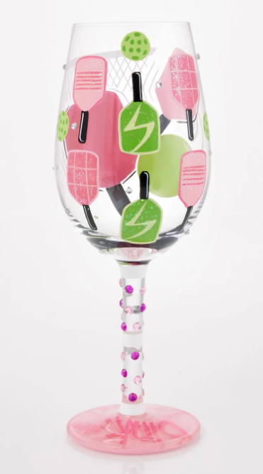 Dink then Drink Wine Glass