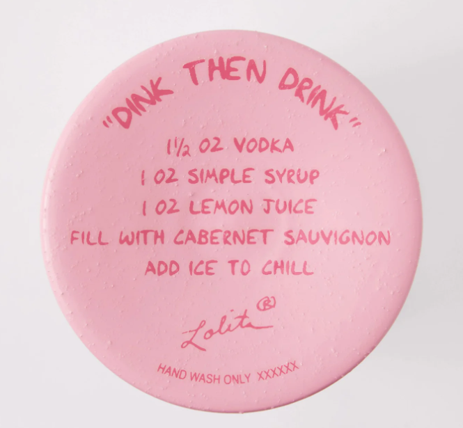 Dink then Drink Wine Glass