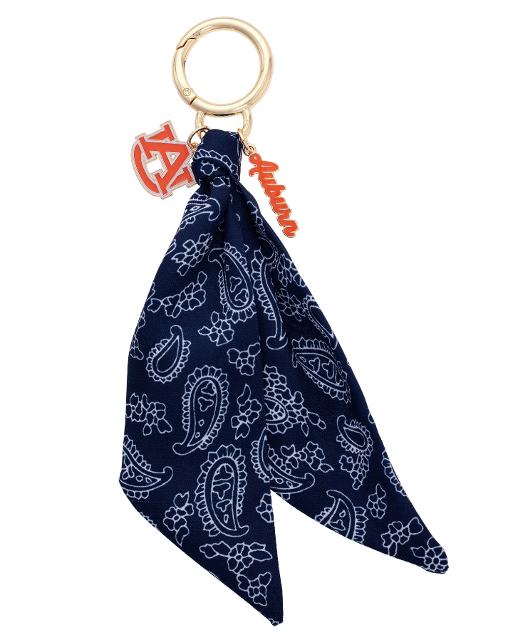 Auburn Tigers Logo Bandana Bag Charm