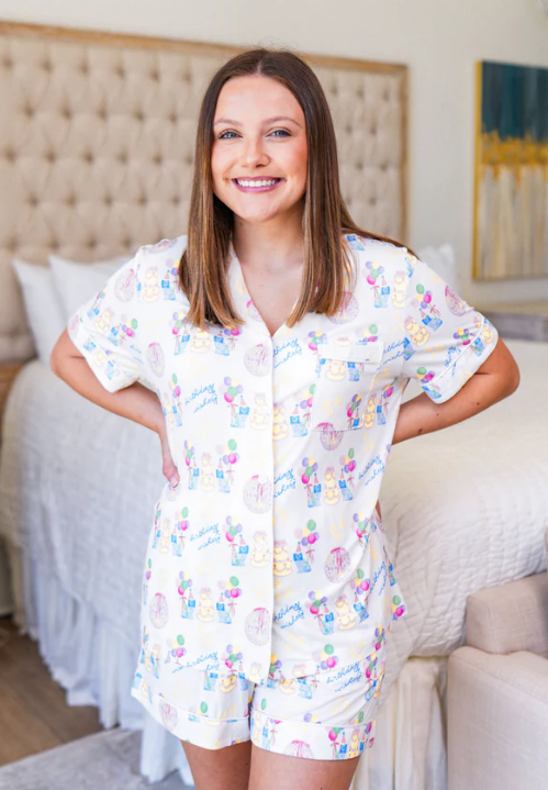 Birthday Celebration Pajama Shorts Set