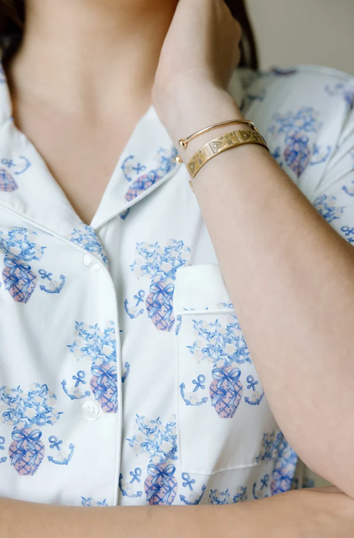 Delta Gamma Pajama Shorts Set